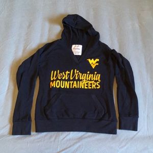 West Virginia University WVU Mountaineers V-neck Hoodie - Pressbox